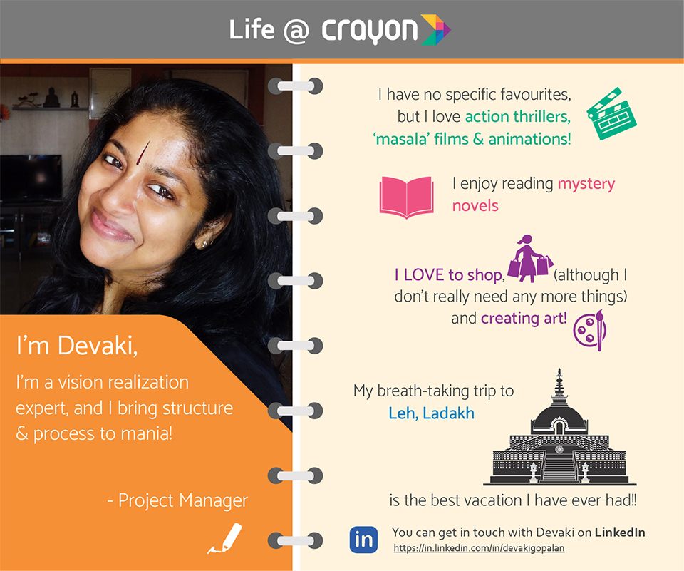 Life at Crayon Devaki Gopalan Blog