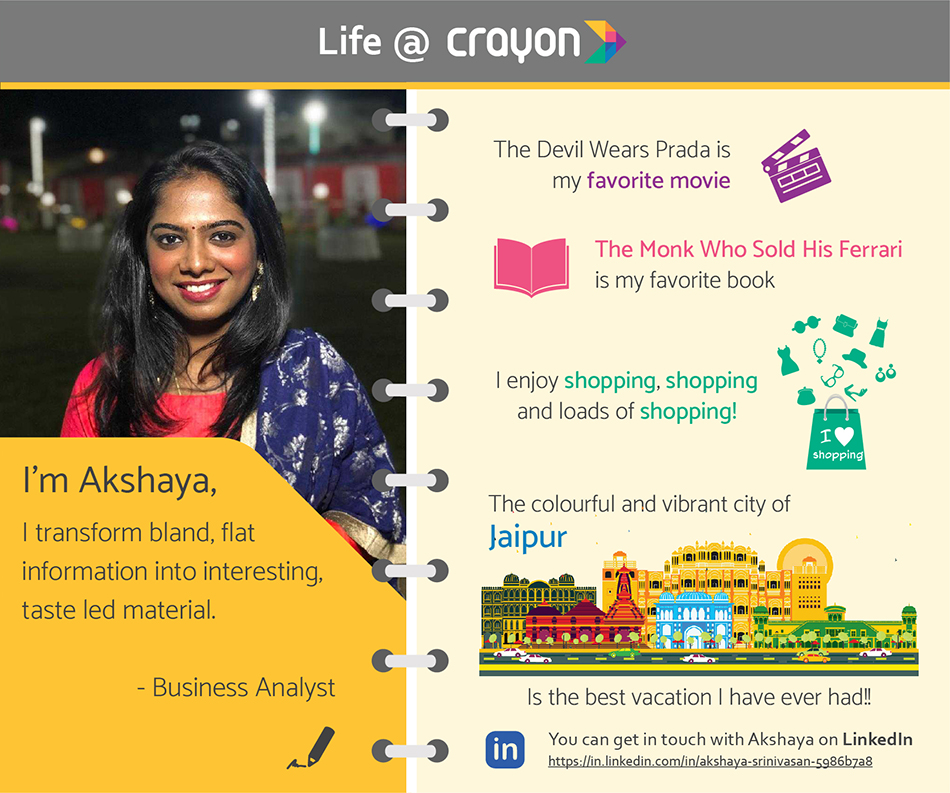 Life at Crayon Akshaya Srinivasan Blog