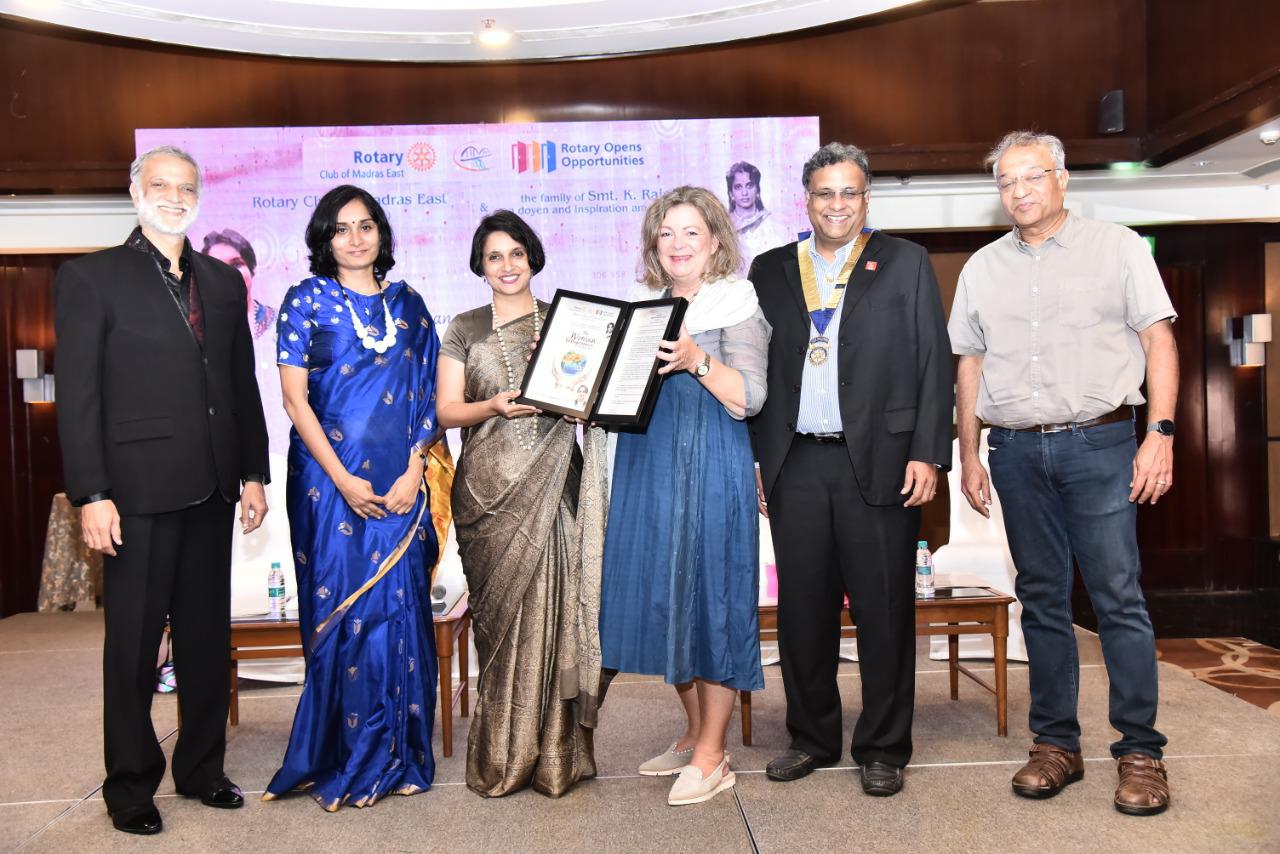 Aarti Ramakrishnan, Crayon Data awarded Woman Entrepreneur Award by Rotary Club of Madras East (RCME)